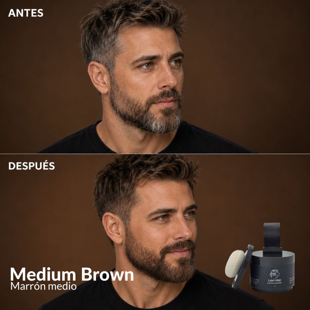 Cubre canas instantáneo Lion Hair, muestra de tono 3