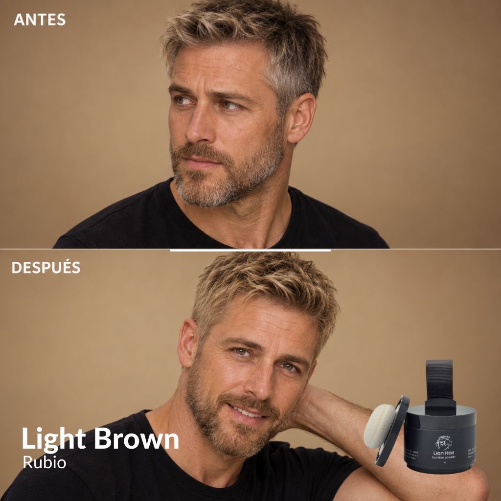 Cubre canas instantáneo Lion Hair, muestra de tono 6