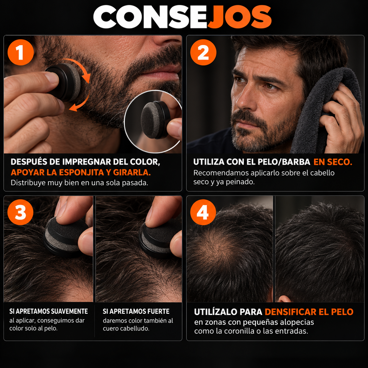 Cubre canas instantáneo Lion Hair, presentación del producto
